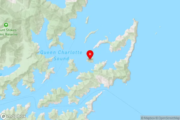 Matapara / Pickersgill Island,Marlborough Region Map