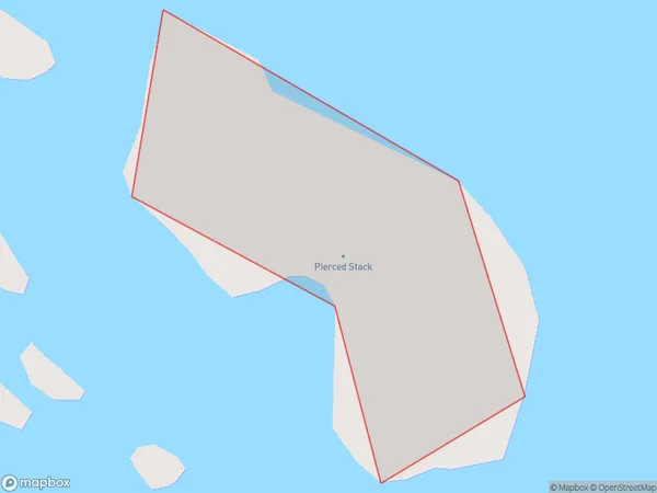 Pierced Stack, Southland Polygon Area Map