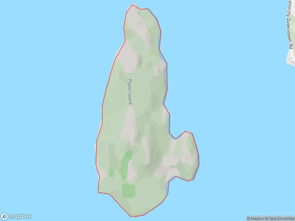 Pigeon Island/Wawahi Waka, Otago Polygon Area Map