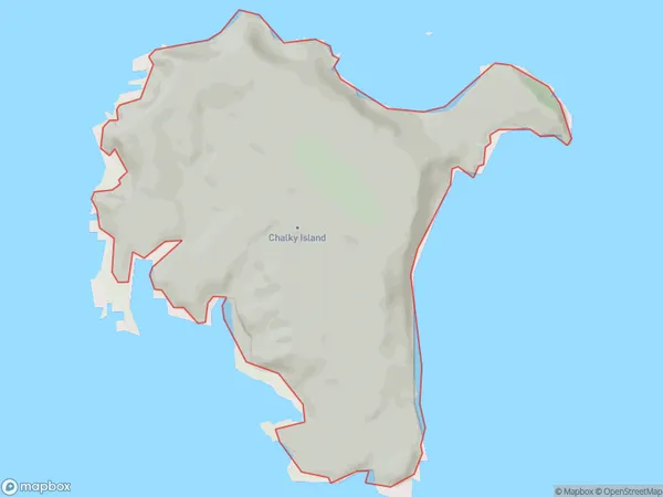 Chalky Island, Southland Polygon Area Map