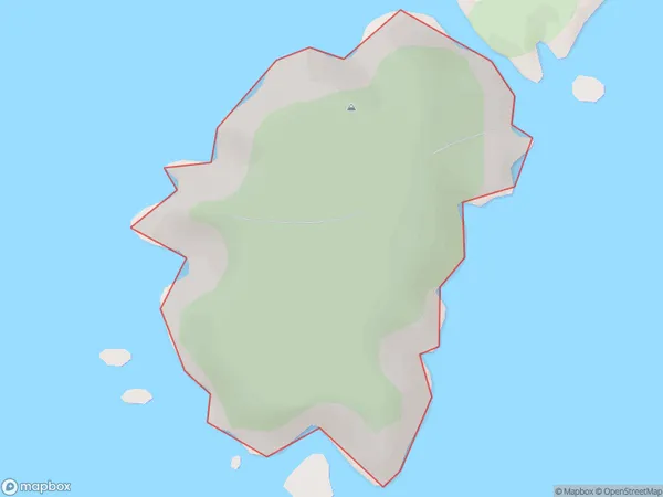 Pohowaitai Island, Southland Polygon Area Map