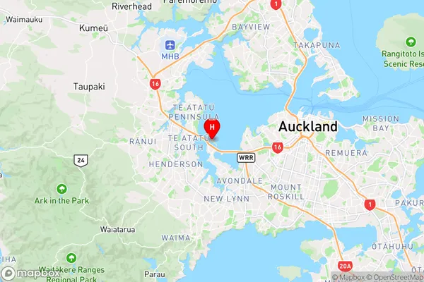 Motumanawa / Pollen Island,Auckland Region Map