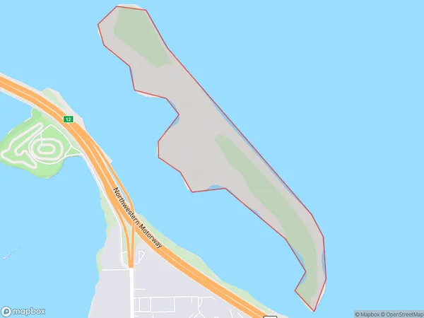 Motumanawa / Pollen Island, Auckland Polygon Area Map