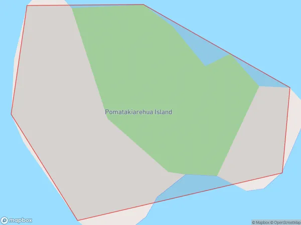 Pomatakiarehua Island, Southland Polygon Area Map