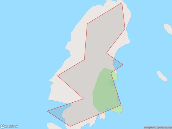 Popotai Island, West Coast Polygon Area Map