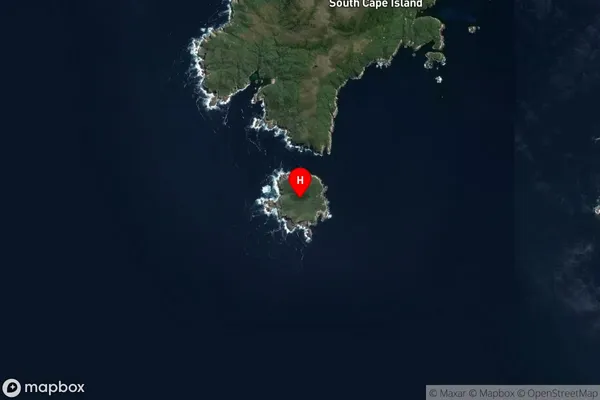 Poutama Island,Southland Satellite Map