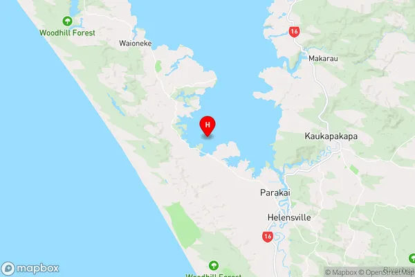 Puharakeke Island,Auckland Region Map