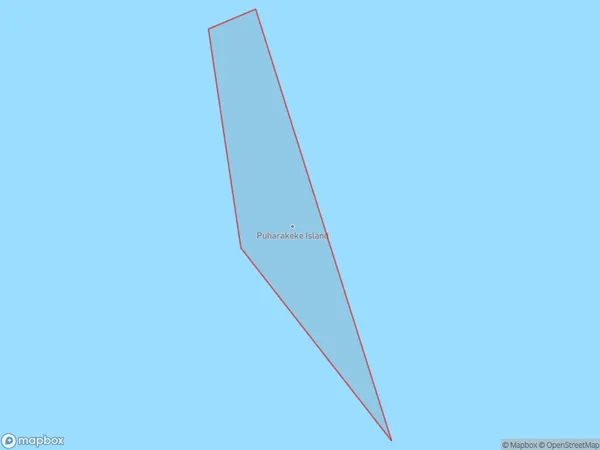 Puharakeke Island, Auckland Polygon Area Map