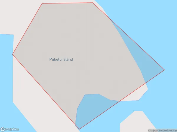 Puketu Island, Northland Polygon Area Map