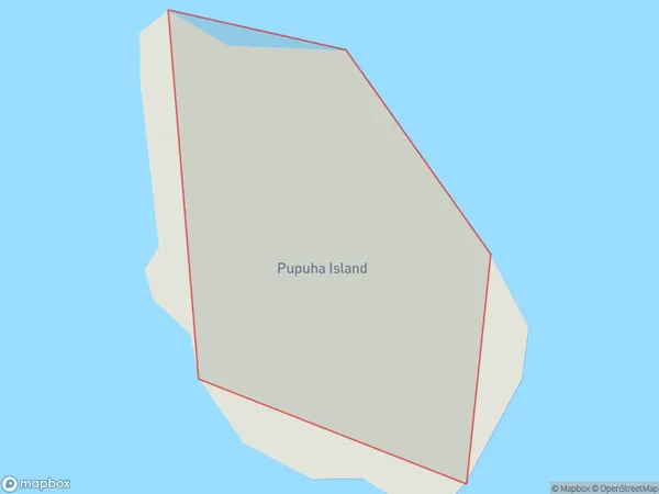 Pupuha Island, Northland Polygon Area Map