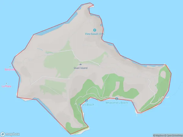 Otamahua / Quail Island, Canterbury Polygon Area Map