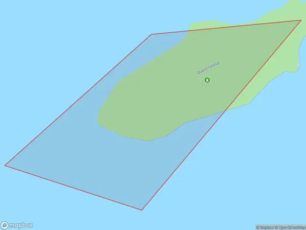 Quoin Island / Graves Island, Otago Polygon Area Map