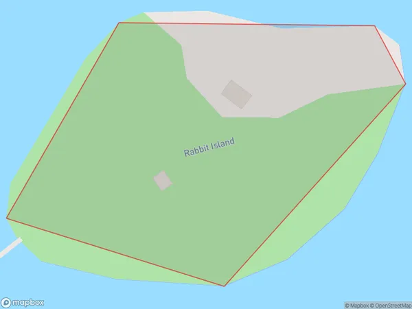 Rabbit Island, Otago Polygon Area Map