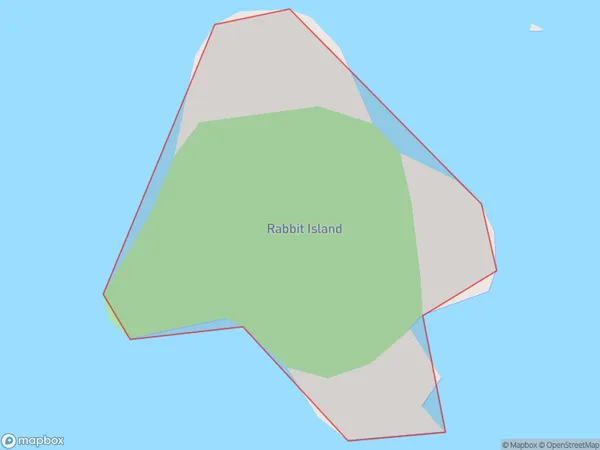 Rabbit Island, Otago Polygon Area Map