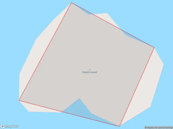 Rabbit Island, Otago Polygon Area Map