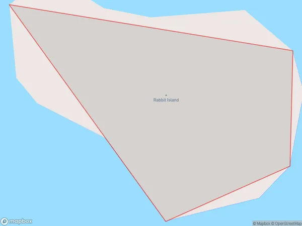 Rabbit Island, Otago Polygon Area Map