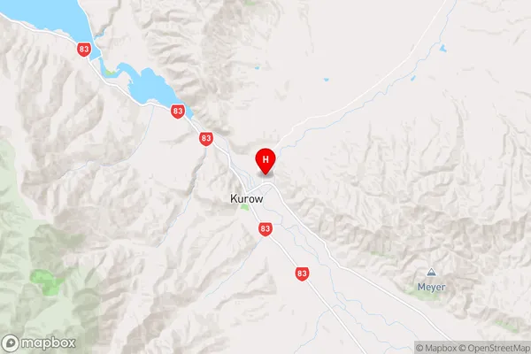 Hakataramea,Canterbury Region Map