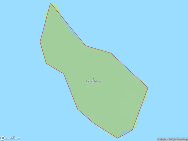 Rabbit Island, Otago Polygon Area Map