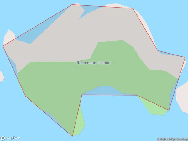 Rahomaunu Island, Northland Polygon Area Map