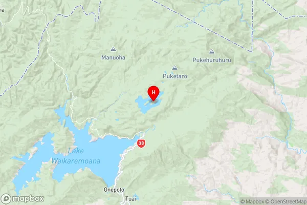 Rahui Island,Hawke's Bay Region Map