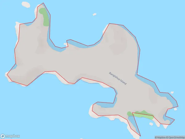 Rangiahua Island (Flat Island), Otago Polygon Area Map