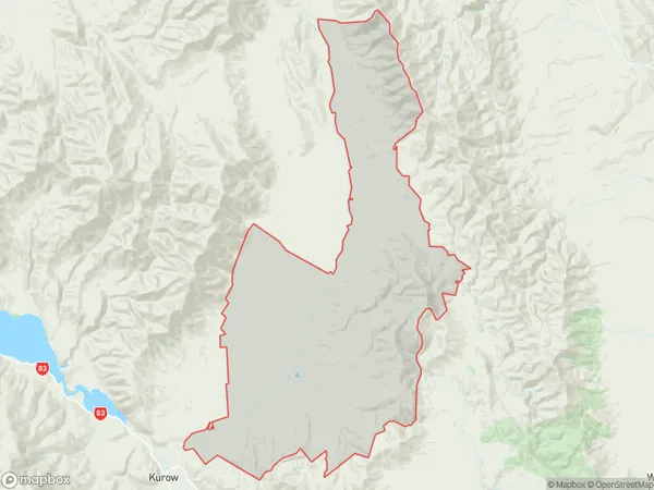 Hakataramea Valley, Canterbury Polygon Area Map