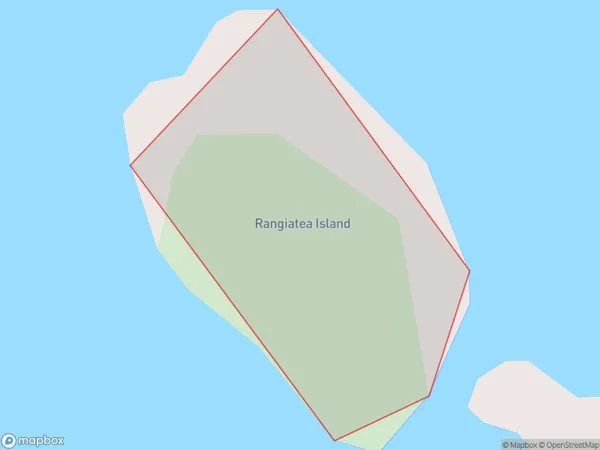 Rangiatea Island, Northland Polygon Area Map