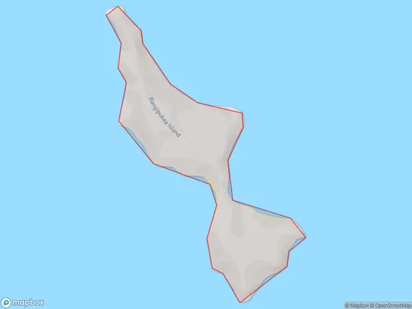 Rangipukea Island, Waikato Polygon Area Map