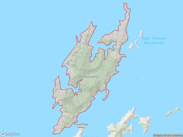 Rangitoto ki te Tonga / D'Urville Island ,  Polygon Area Map