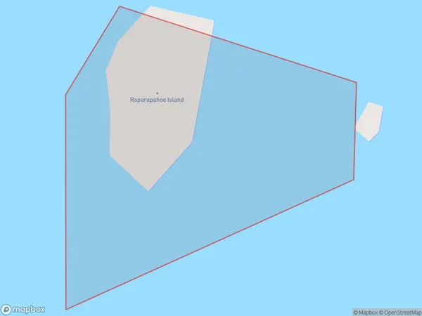 Reparapahoe Island, Otago Polygon Area Map