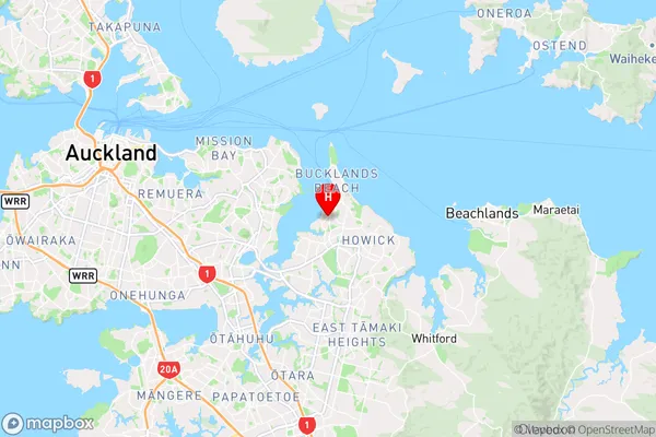 Half Moon Bay,Auckland Region Map