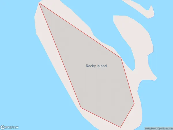 Rocky Island, Northland Polygon Area Map