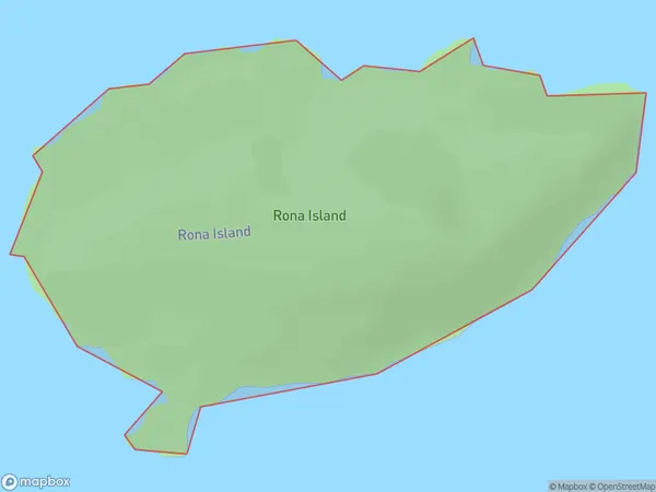 Rona Island, Southland Polygon Area Map