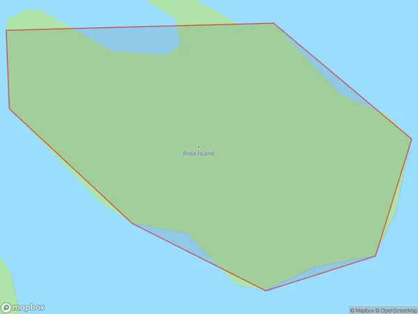 Rosa Island, Southland Polygon Area Map