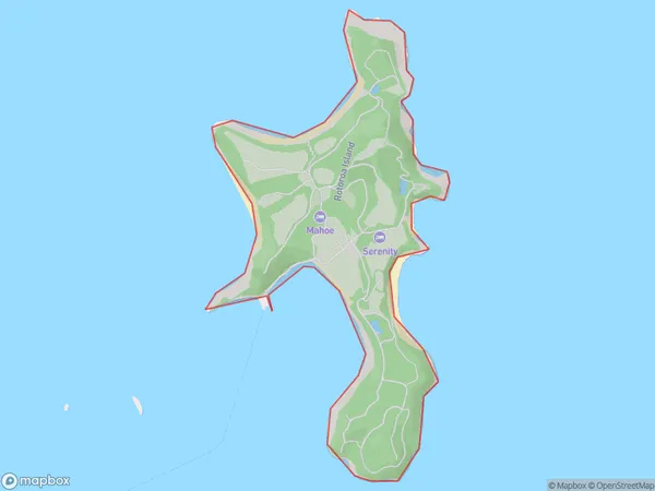 Rotoroa Island, Auckland Polygon Area Map