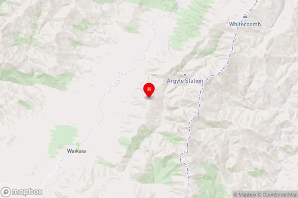 Argyle Hill,Southland Region Map