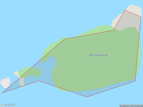 Round Island, Southland Polygon Area Map