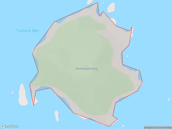 Ruamahuaiti Island, Waikato Polygon Area Map