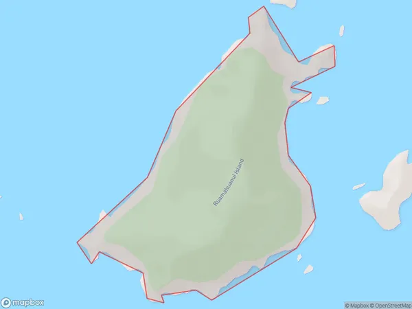 Ruamahuanui Island, Waikato Polygon Area Map