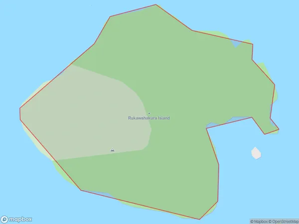 Rukawahakura Island, Southland Polygon Area Map