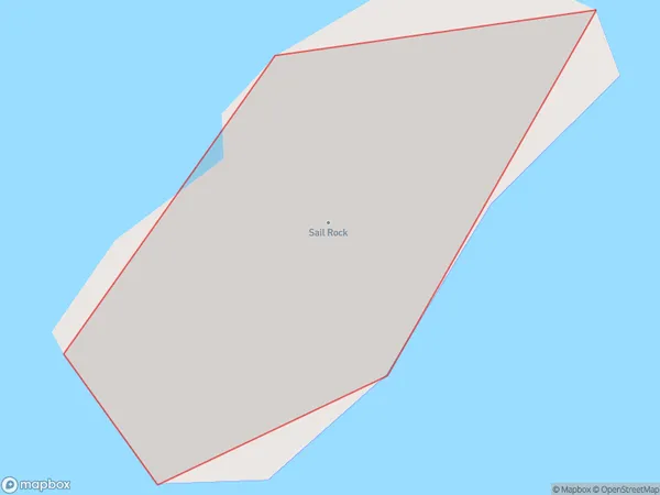 Sail Rock, Otago Polygon Area Map