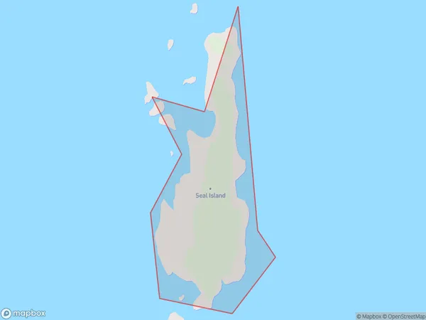 Seal Island, West Coast Polygon Area Map