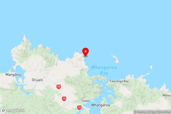 Seal Rock,Northland Region Map