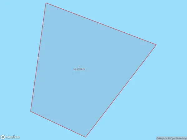 Seal Rock, Northland Polygon Area Map