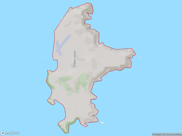 Slipper Island (Whakahau), Waikato Polygon Area Map