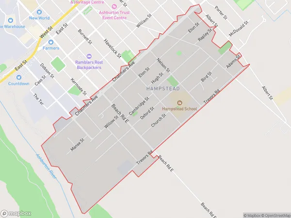 ZipCode 7777 Map for Hampstead