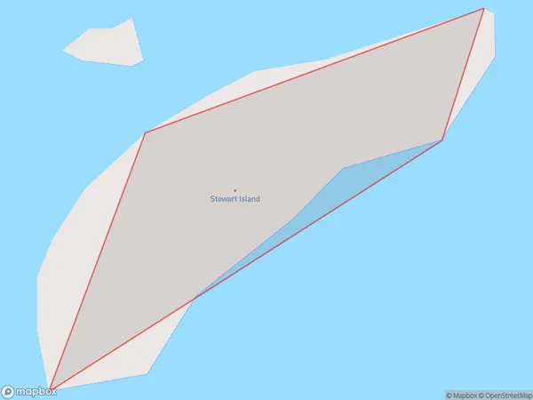 Stewart Island / Tekuru Kuru, Marlborough Polygon Area Map