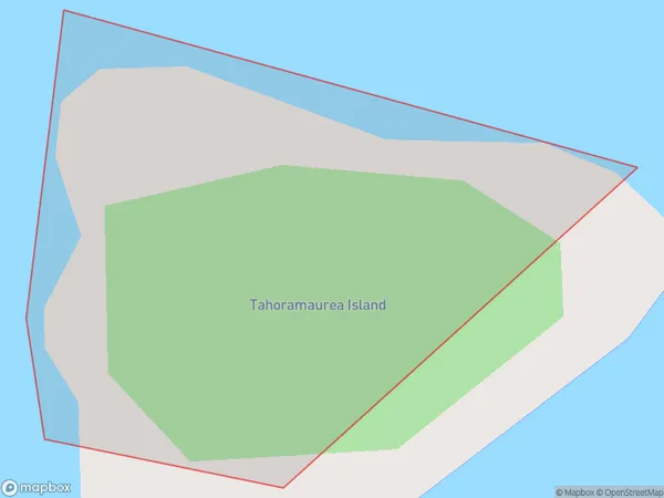 Tahoramaurea Island / Browns Island, Otago Polygon Area Map