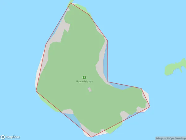 Takangaroa Island, Auckland Polygon Area Map