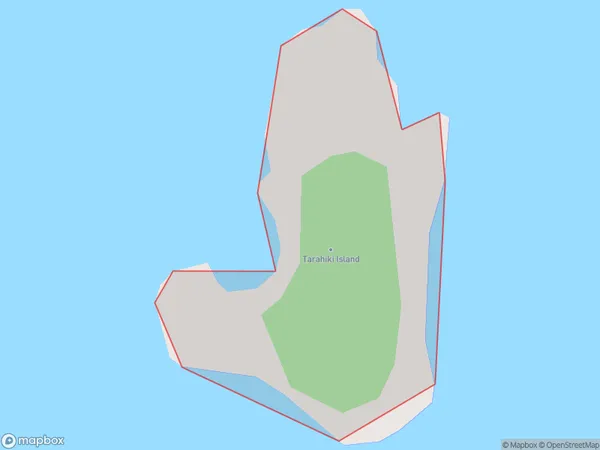 Tarahiki Island / Shag Island, Otago Polygon Area Map